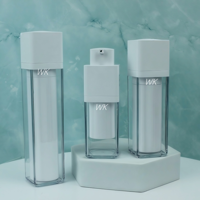 Skincare Packaging for Personal Care White Airless Lotion Bottle Airless Pump Bottles