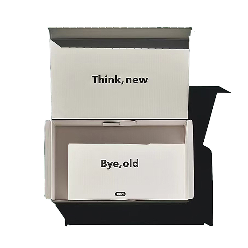 Custom Printed Recyclable Corrugated Cardboard Paper Packaging Tear Strip Self Sealing Shipping Mailer Box With Logo