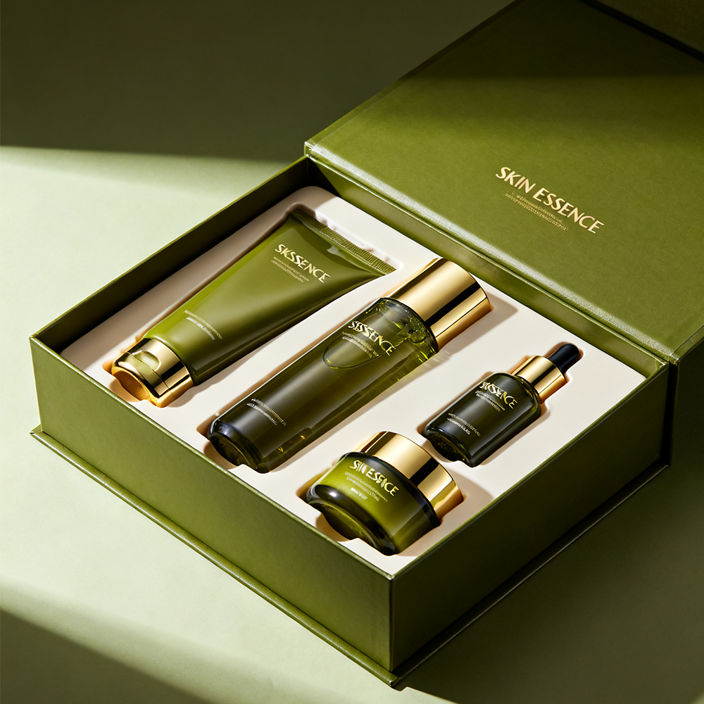 Luxury Skincare Cosmetics Jar 30g 50g Gift Packaging Set Face Cream Lotion Glass Dropper Lotion Pump Bottle 10ml 30ml Wholesale