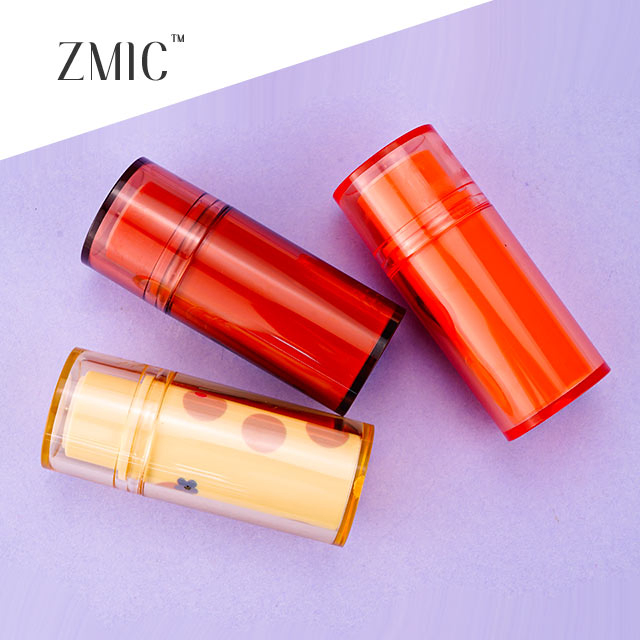 Round Foundation Stick Tube Private Label Blush Stick Container Solid Balm Stick Cosmetic Packaging