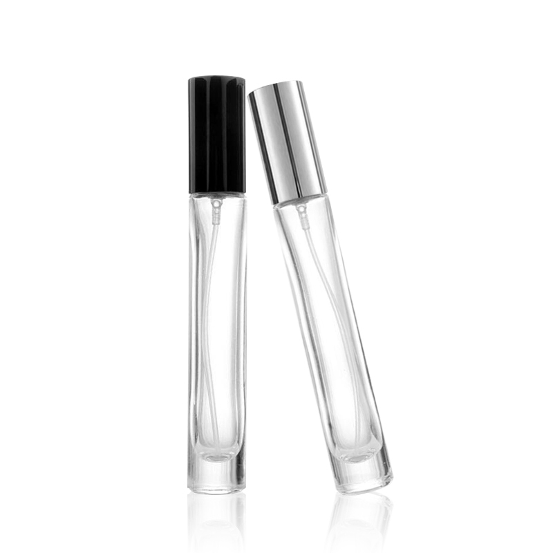 Mini 10ml Refillable Perfume Oil Bottle with Pump Sprayer Essential Oil Cosmetic Packaging