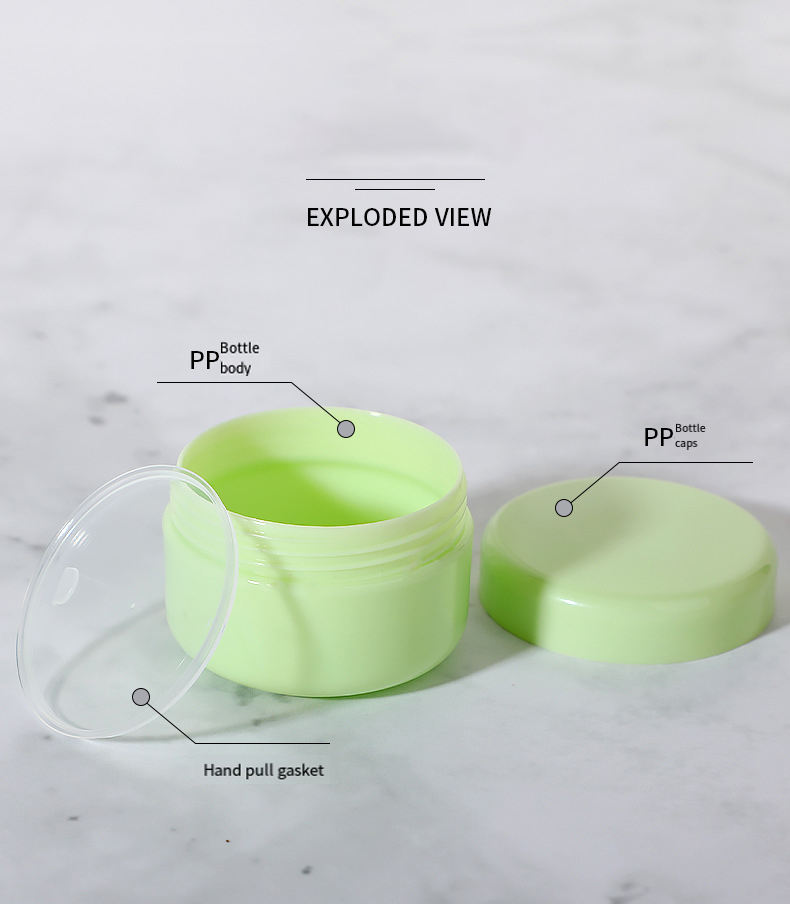 Cosmetic Packaging Cosmetic Jar for Face Cream Container Empty PP Plastic 10g 20g 30g 50g 100g