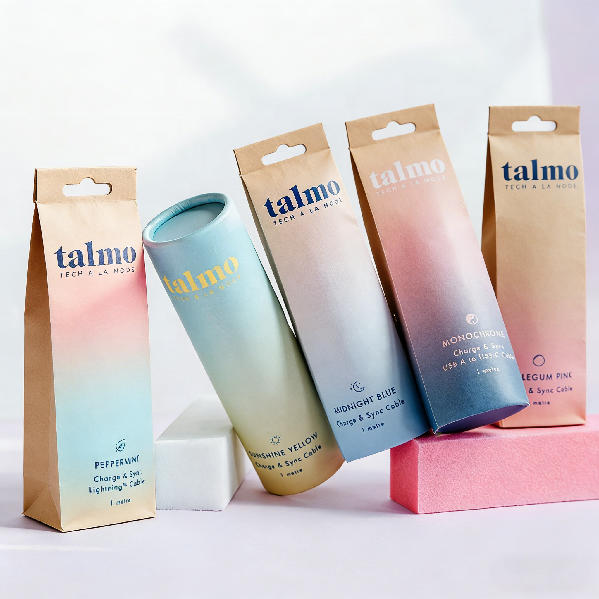 Custom Logo Recyclable Biodegradable Kraft Round Cylinder Paper Tube With Vanishing Finish For Underwear Socks T-Shirt Packaging