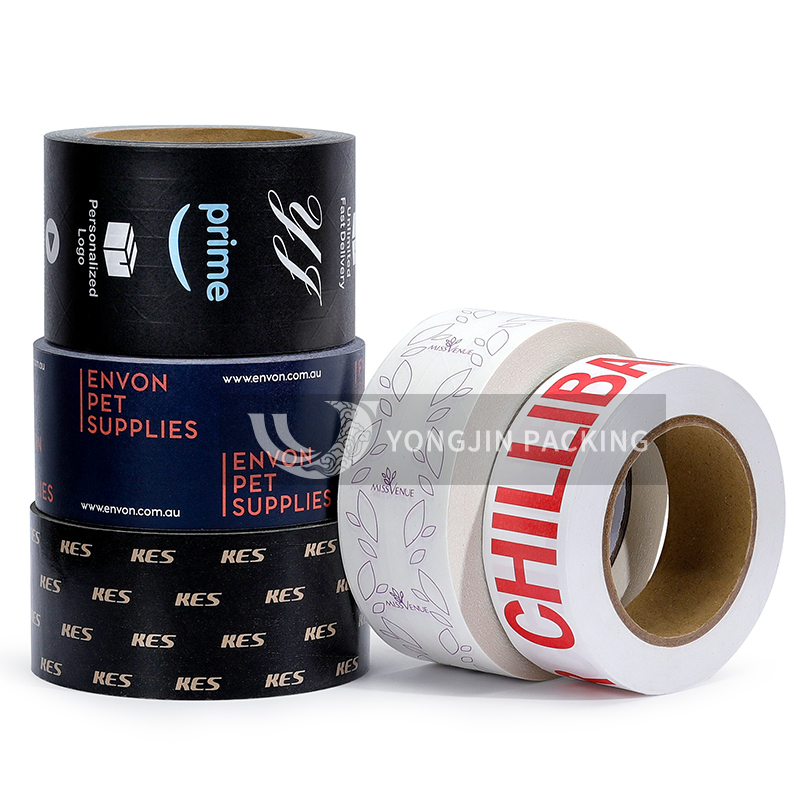 Eco Friendly Custom Logo Printed Self Adhesive Kraft Paper Tape Packing Tape