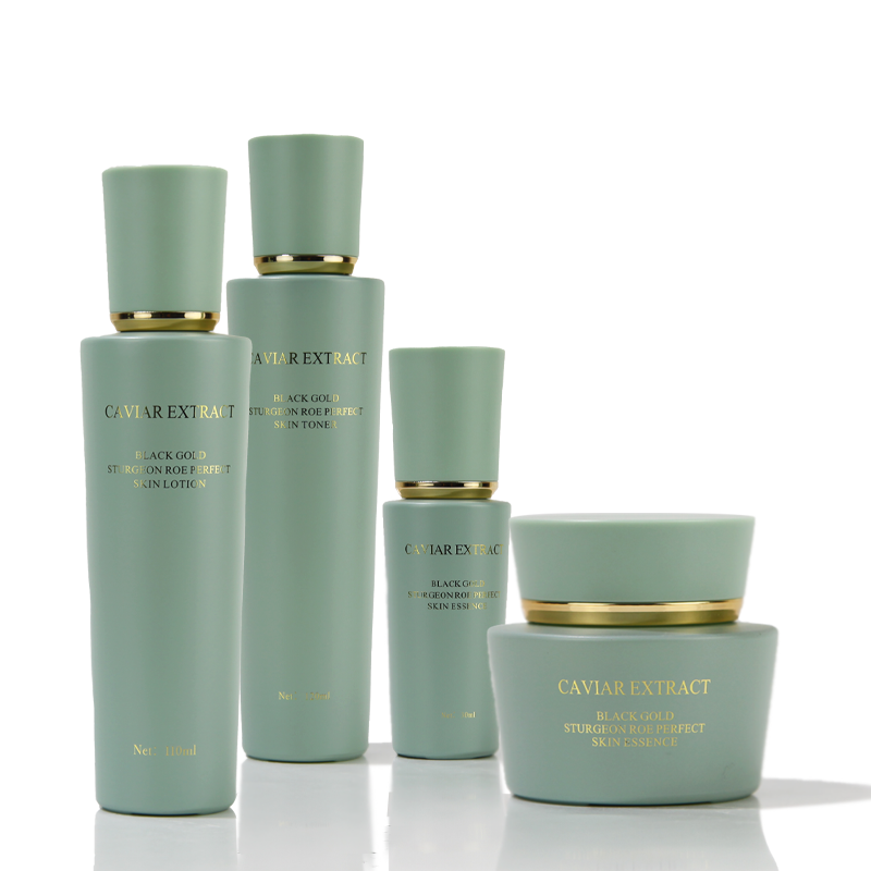 H 529 Luxury Empty Cosmetic Container Face Eye Cream Jar Lotion Glass Bottle Skincare Packaging With Pump Head Lids
