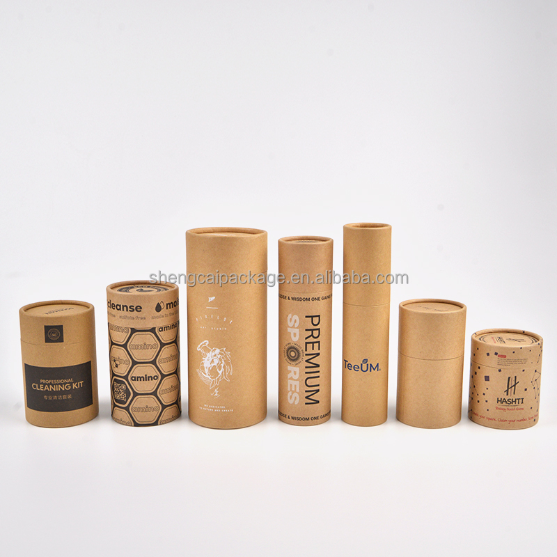 Cylinder round packaging tubes cardboard paper box