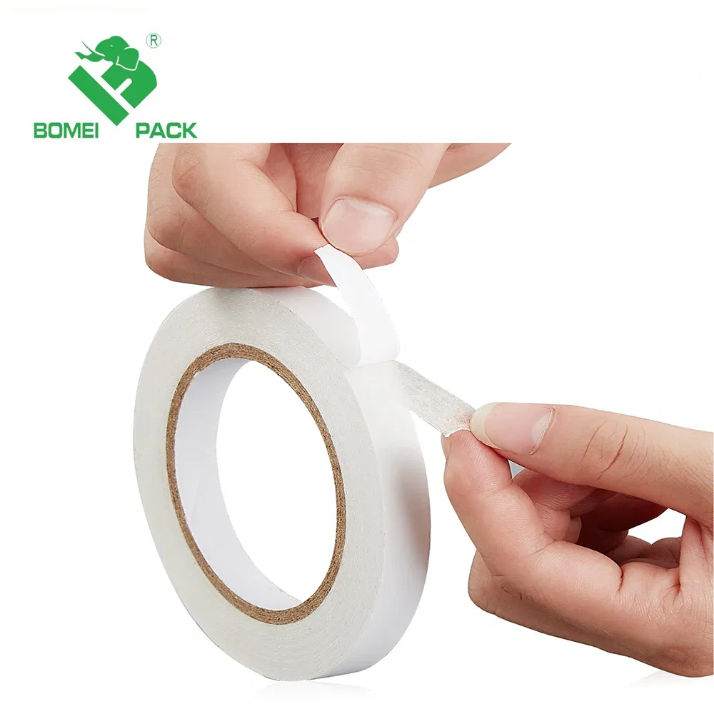 Custom Double-Faced Tape Adhesive Tape for Office and Home Use, Gift Packaging and Decoration