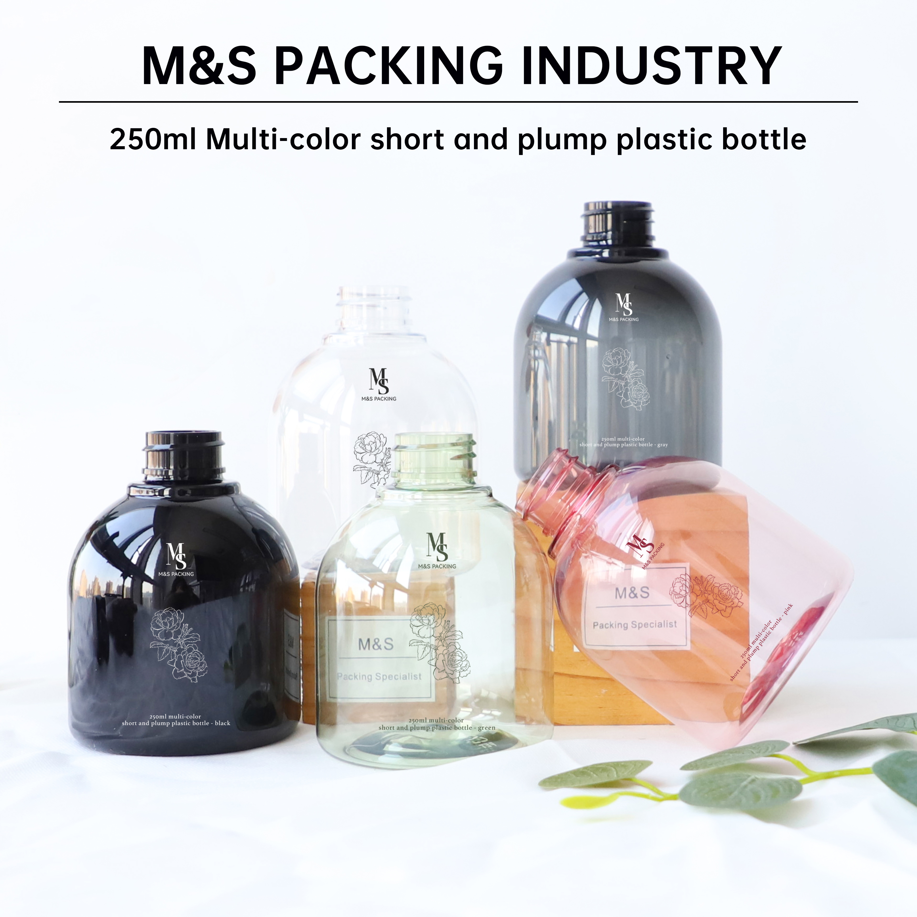 Colorful 250ml Spray Bottle Display 6