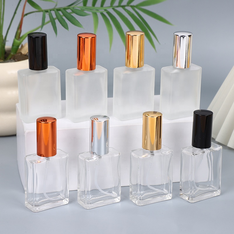 10ml 15ml Mini Travel Transparent Empty Refillable Glass Mist Pump Sprayer Perfume Bottle