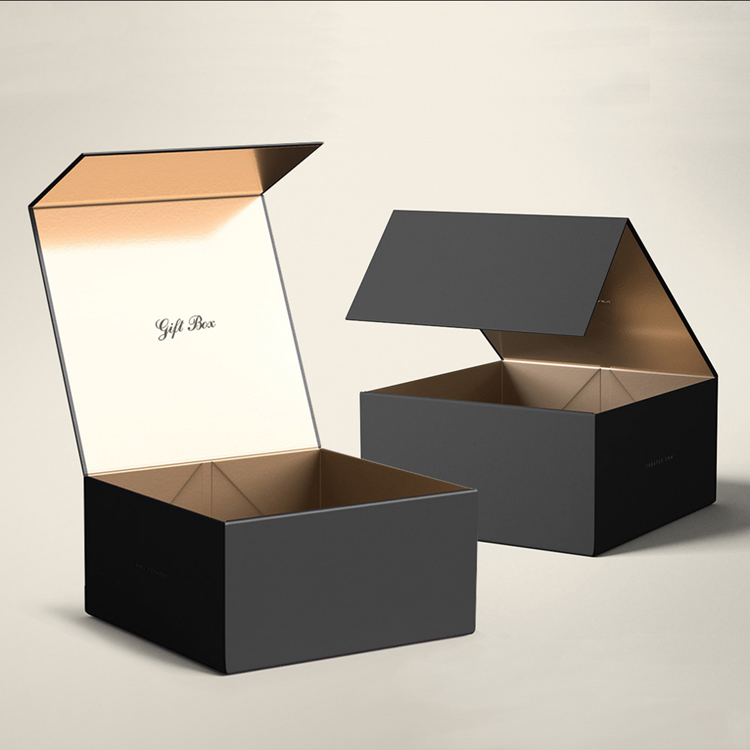 Custom Size Recyclable Cardboard Paper Hard Rigid Magnet Box Packaging Luxury Folding Magnetic Gift Box With Magnetic Lid