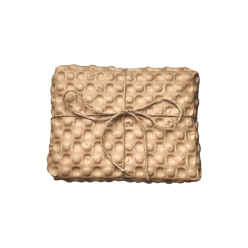 Aircosan 100% Eco-friendly And Recyclable Kraft Paper Bubble Wrapping Cushion Packaging Materials For Paper Bubble Machine Using