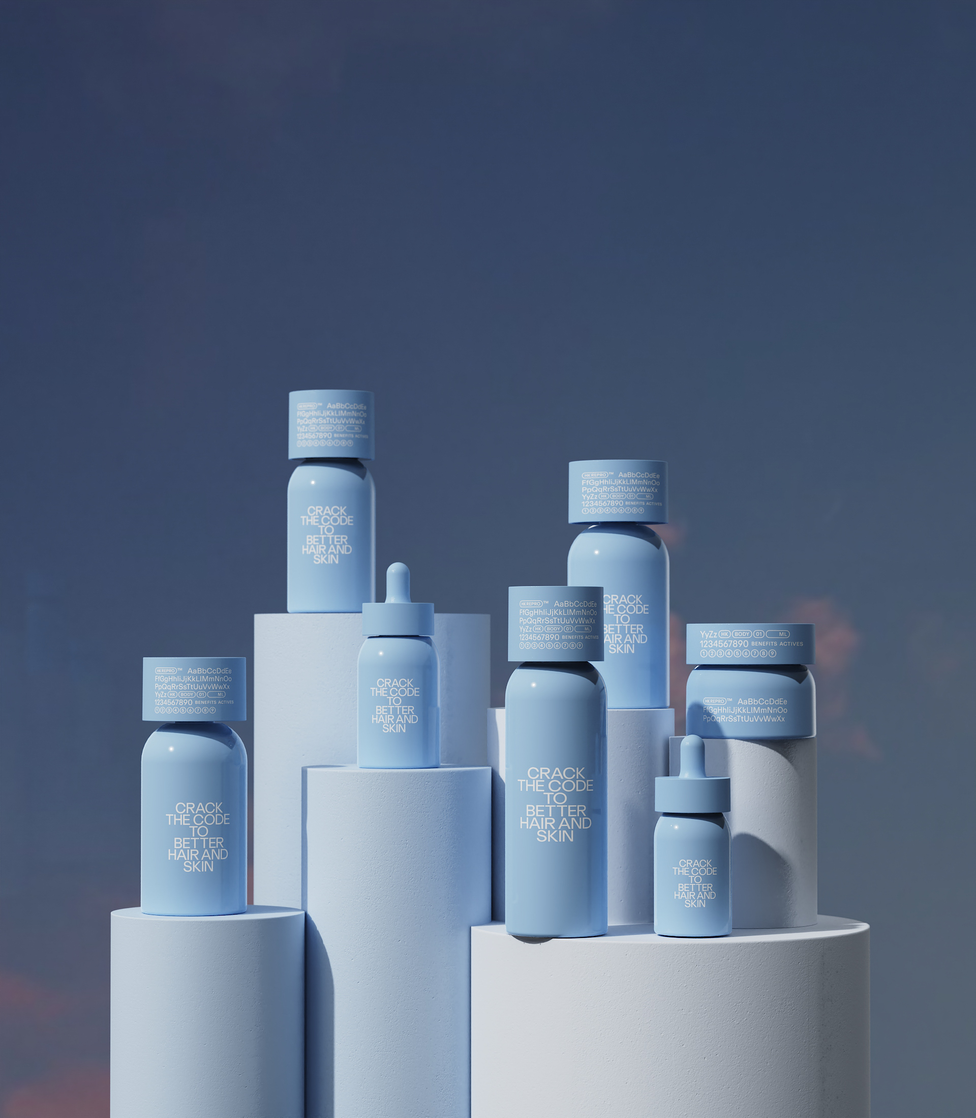 Unique New Design 50G 30ml 100ml Frosted PETG Premium Lotion Bottle Packaging Set Empty Luxury Skincare Jar Bottles