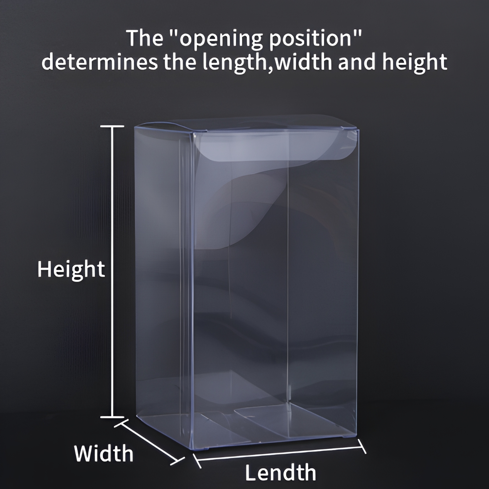 Clear PVC Plastic Folding Box Transparent Gift Packaging Case Retail Toy Cosmetic Display Storage Container Custom Logo