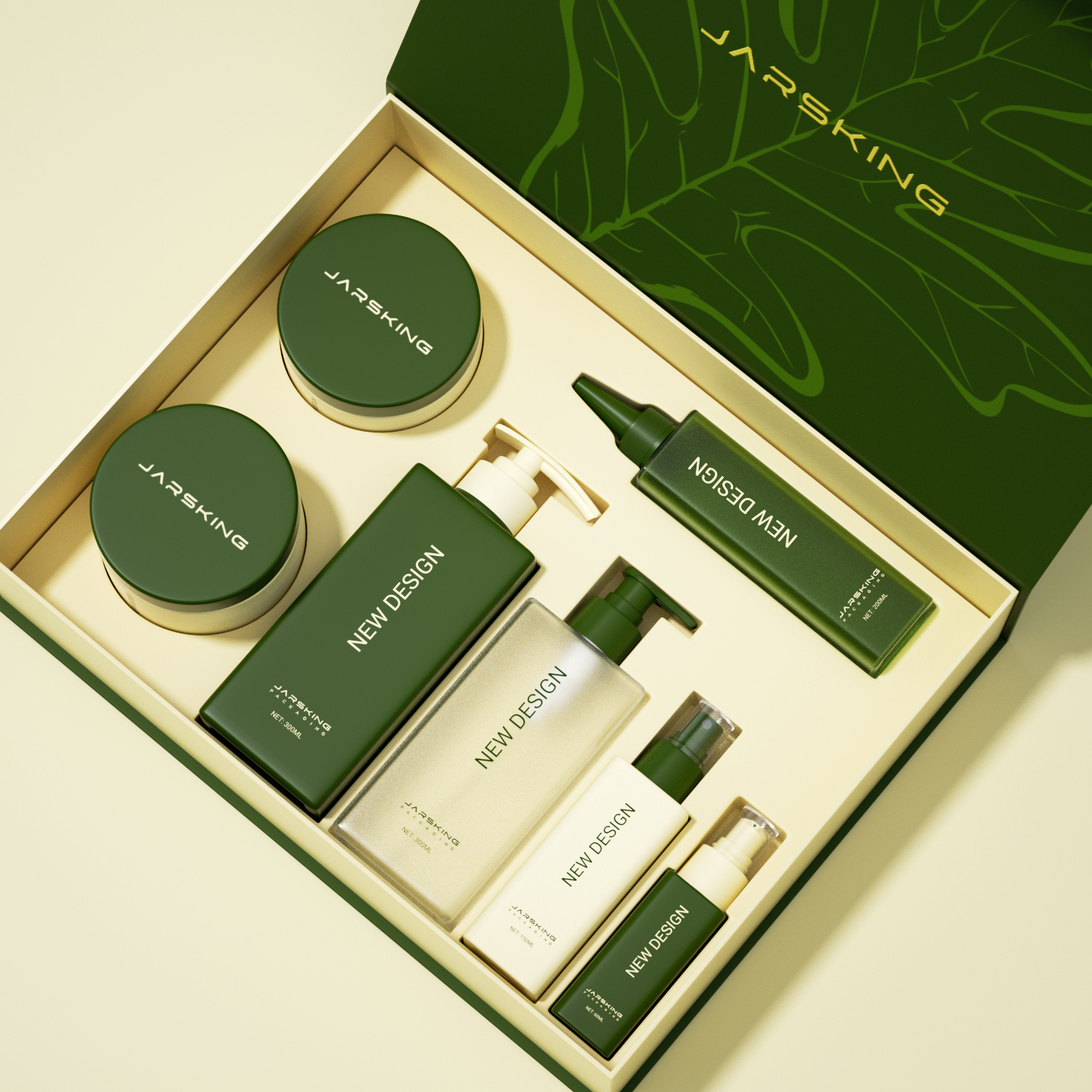Luxury Square PET Plastic Matte Hair Oil Mask Serum Spray Container and Packaging Shampoo Pump Bottles Set for Hair Care