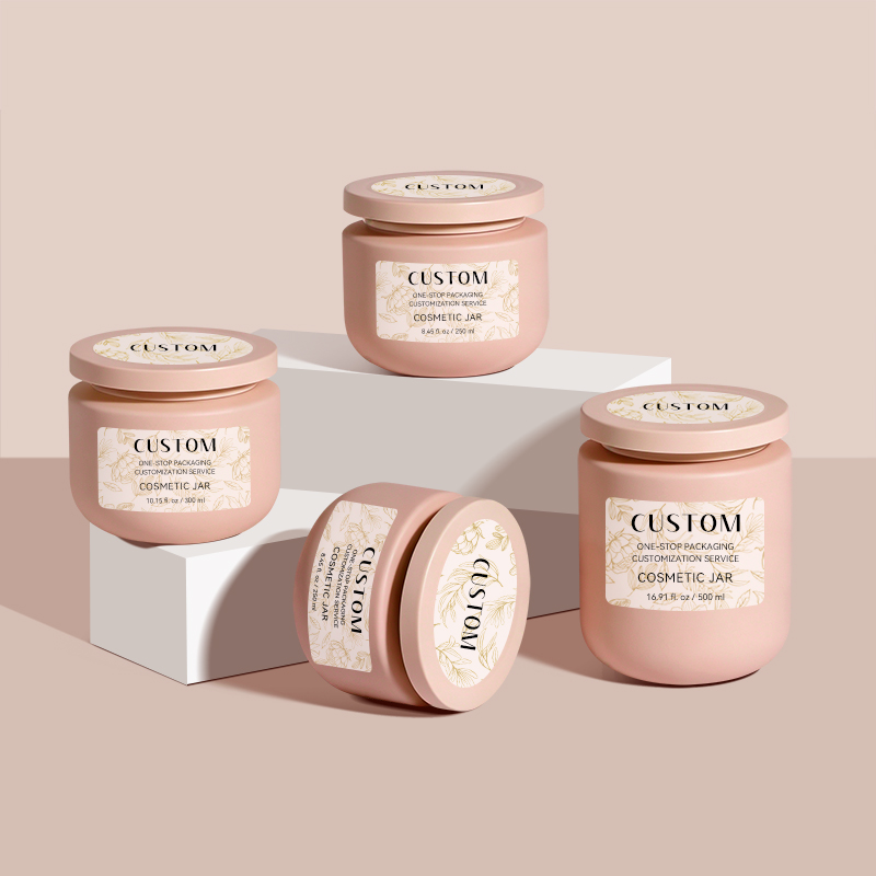Custom Private Label HDPE 8oz 10oz 16oz Luxury Cosmetic Cream Plastic Jar for Skincare Products Packaging