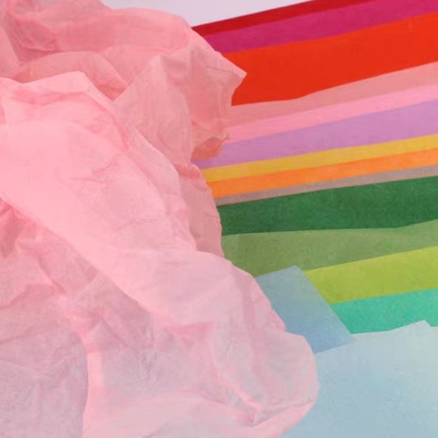 Custom Printed Coated Pulp Black Logo White Paper Sheet Flower Wrapping Paper Gifts Clothes Hand Bags Tissues Packaged Cartons
