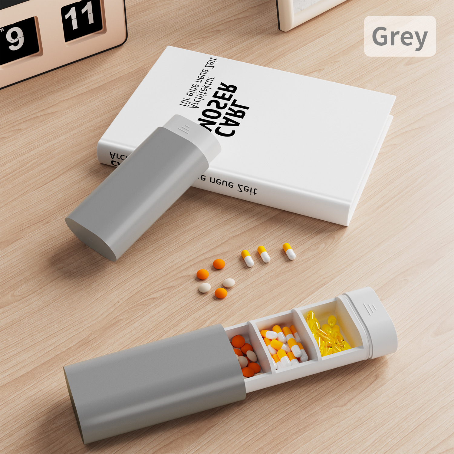 Pills Box Hot Portable Mini Pill Cases Medicine Fish Oils Container Storage 3 Grids Organizer Travel Vitamin Box Small