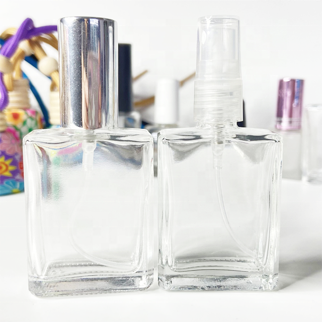 10ml 15ml Mini Travel Transparent Empty Refillable Glass Mist Pump Sprayer Perfume Bottle