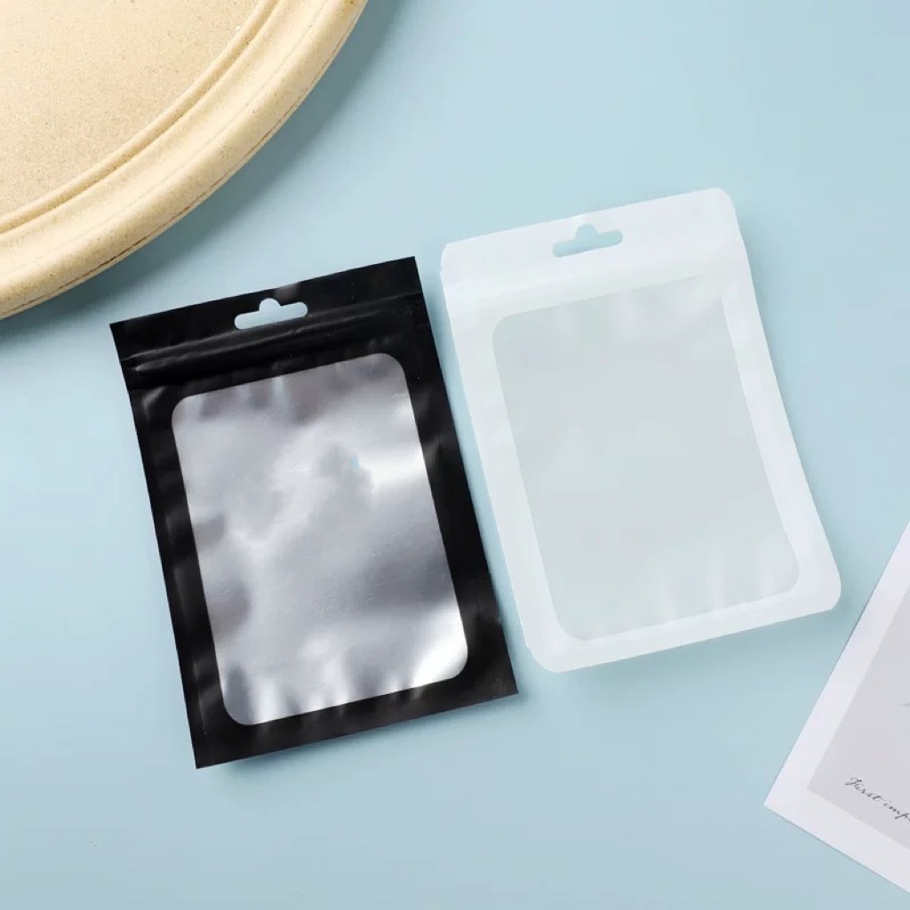 Multicolor One Side Clear Aluminum Foil Packaging Mylar Resealable ZipLock Flat Bags for Beauty Products