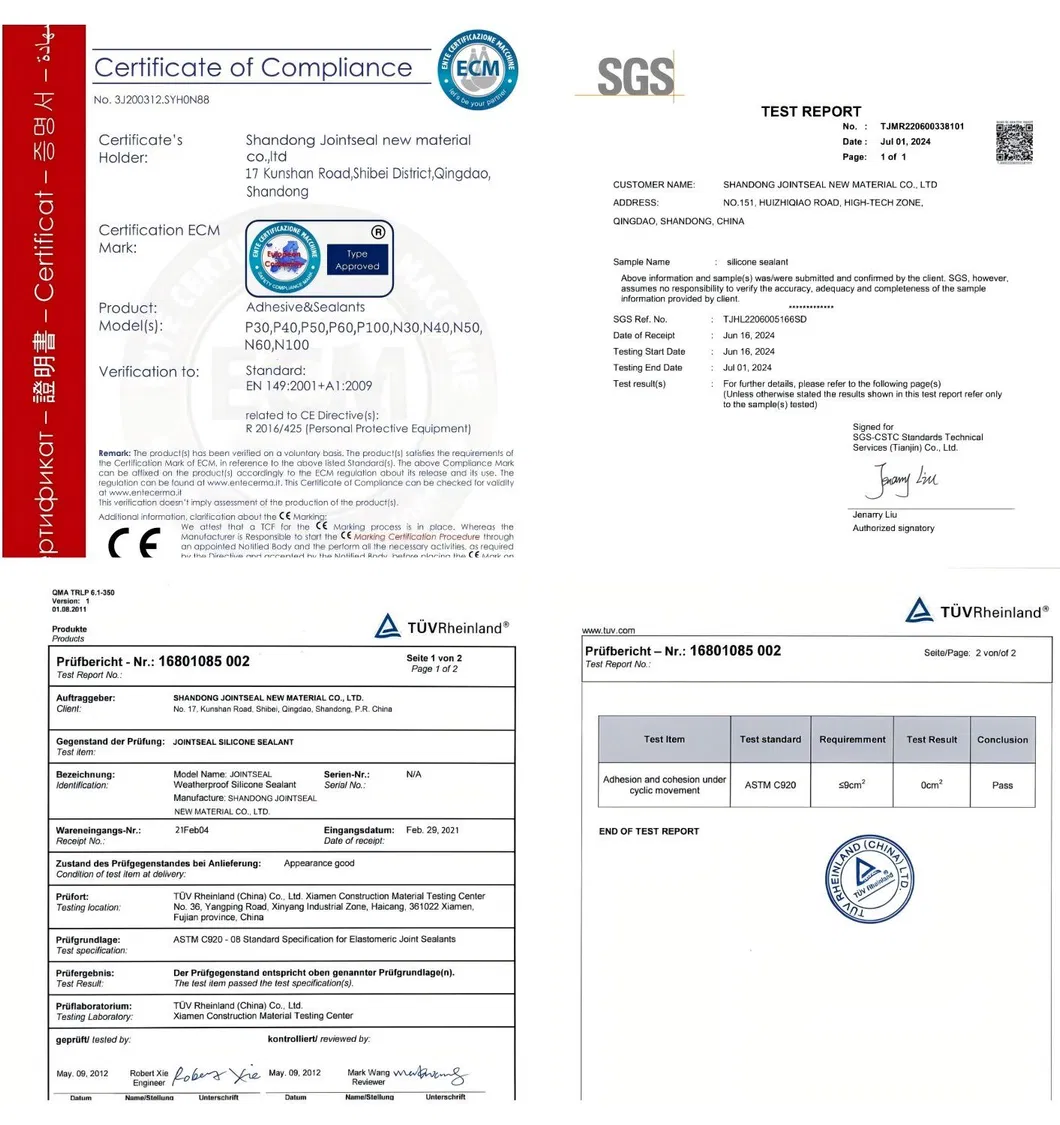 Quality management system certificate