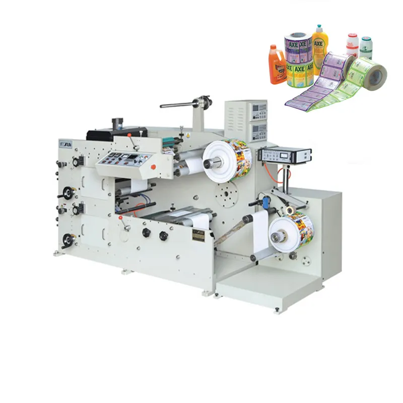 Professional High Precision Two Color Aluminum Foil Printer Roll to Roll Plastic Label Flexo Printing Machine