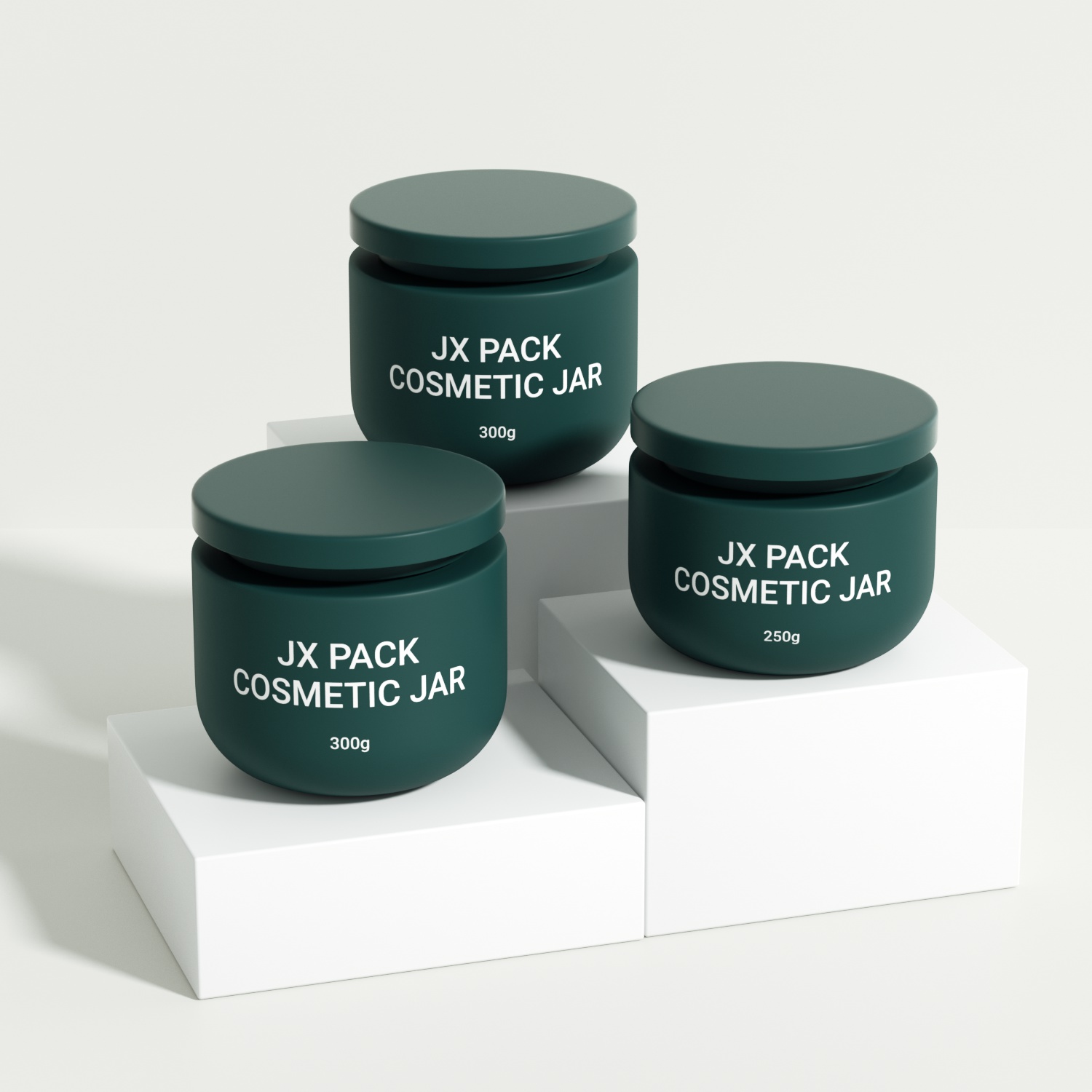 Eco Friendly 50g 80g 250g 300g Luxury Cosmetic Jars Body Scrub Skincare Cream Cosmetic Jar 250ml