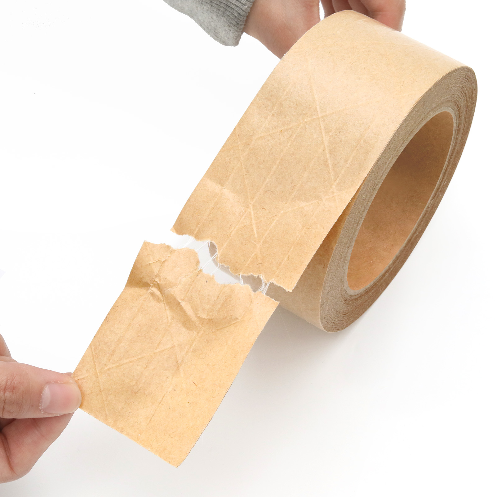 Eco-Friendly Custom Logo Kraft Paper Tape: Self-Adhesive, Water-Activated &amp; Reinforced Options