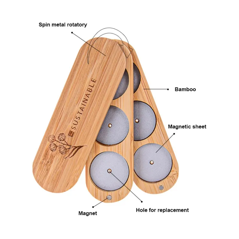 Customized Private Label Logo Makeup Vegan Empty Wood Bamboo Eyeshadow Palette Packaging