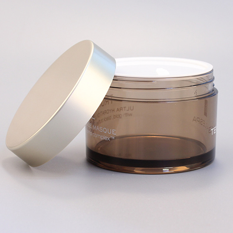 Factory Luxury PETG Jar with Gold Cap 5g 15g 30g 50g 80g 100g 120g Cosmetic Face Cream Wide Mouth Container Super September
