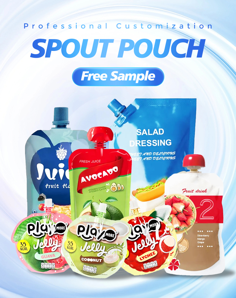 Liquid Packaging Aluminum Foil Stand up Spout Pouch