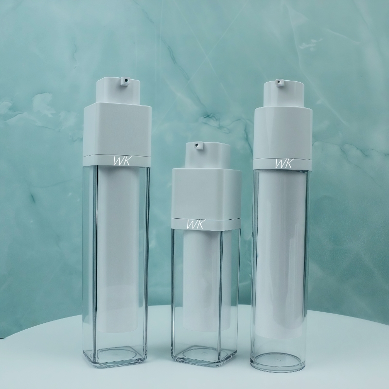 Skincare Packaging for Personal Care White Airless Lotion Bottle Airless Pump Bottles