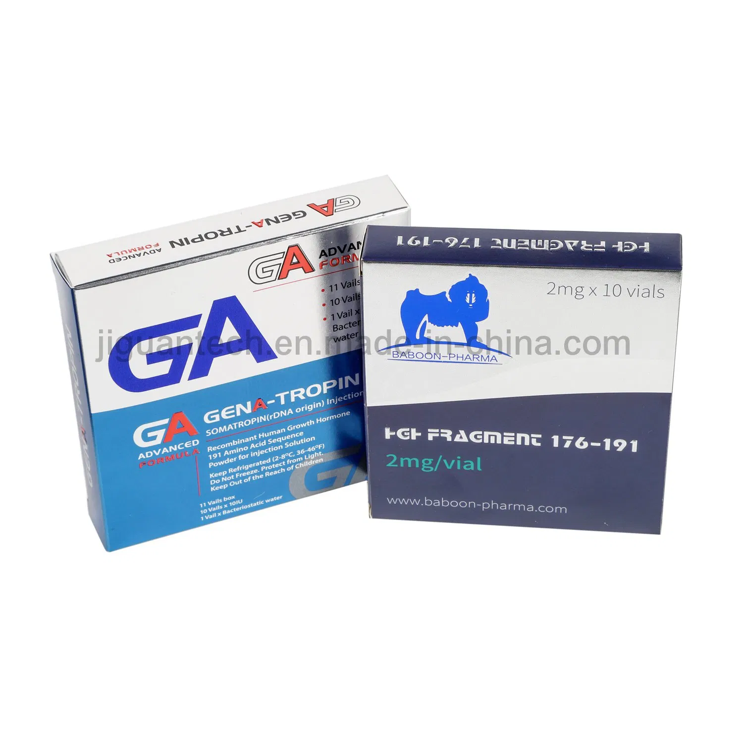 Custom Private 2ml 10iu Vial Label Pharmaceuticals Packaging with Plastic Tray Peptide Box