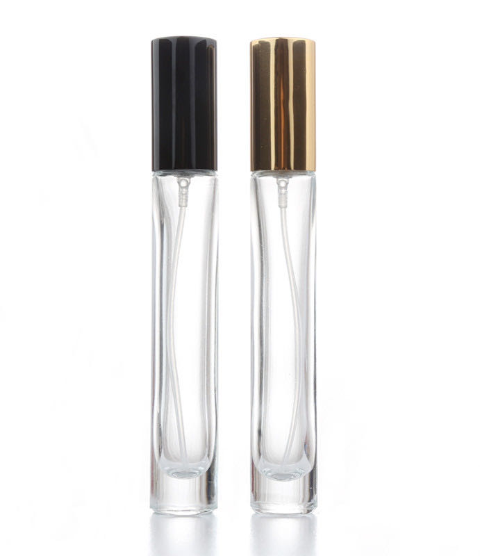 Mini 10ml Refillable Perfume Oil Bottle with Pump Sprayer Essential Oil Cosmetic Packaging