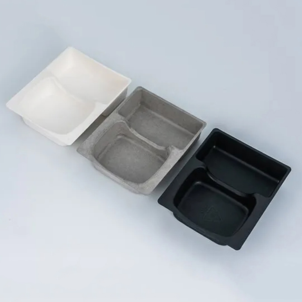 Biodegradable Cosmetics Skincare Bottle Jar Packaging Set Box Paper Fiber Bagasse Pulp Molded Packaging