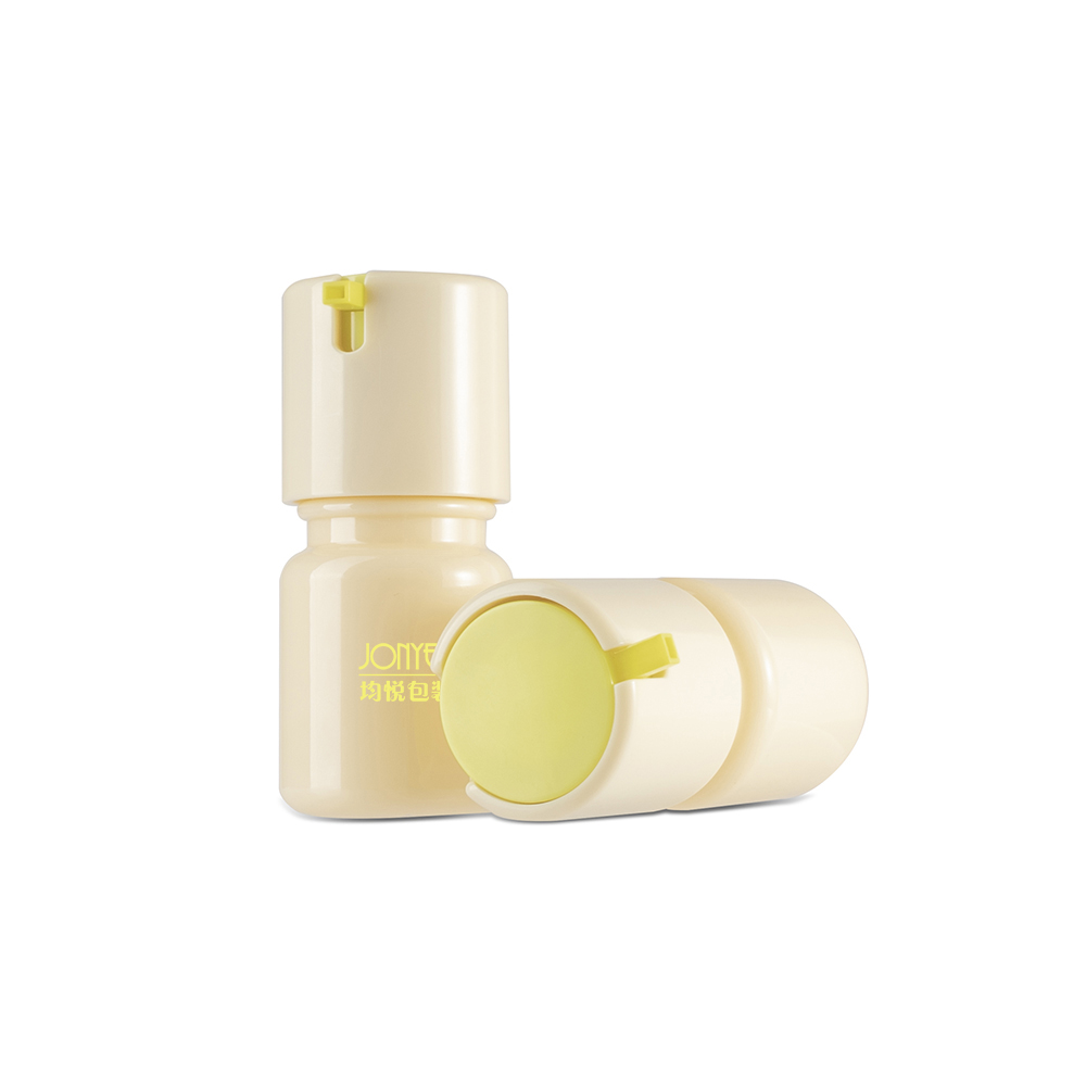 Refillable Skincare Packaging Cosmetics Packaging Low Moq Serum Bottle Plastic 60ml Wholesale Pump Orange Lotion Bottles 2oz