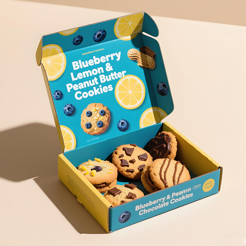 Personalized Custom Printing Design Logo Food Cardboard Shipping Corrugated Paper Mailer Packaging Boxes Cookie Box Package