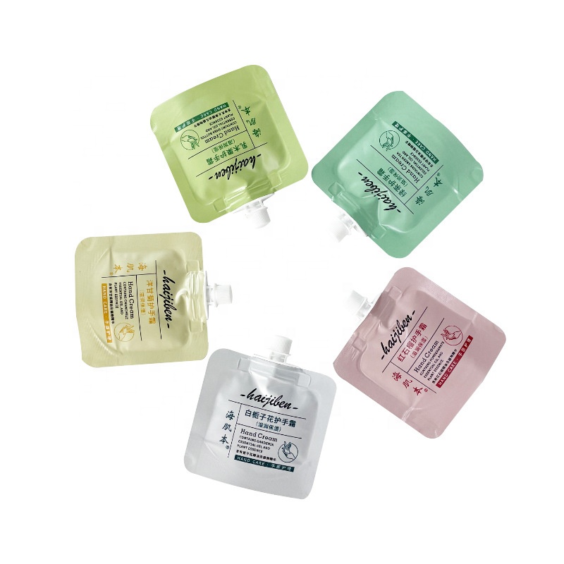 Cosmetic Hand Cream Sample Facial Mask Lotion Portable Travel Plastic Packing Bag Skin Care Aluminum Foil Small Nozzle Pocket
