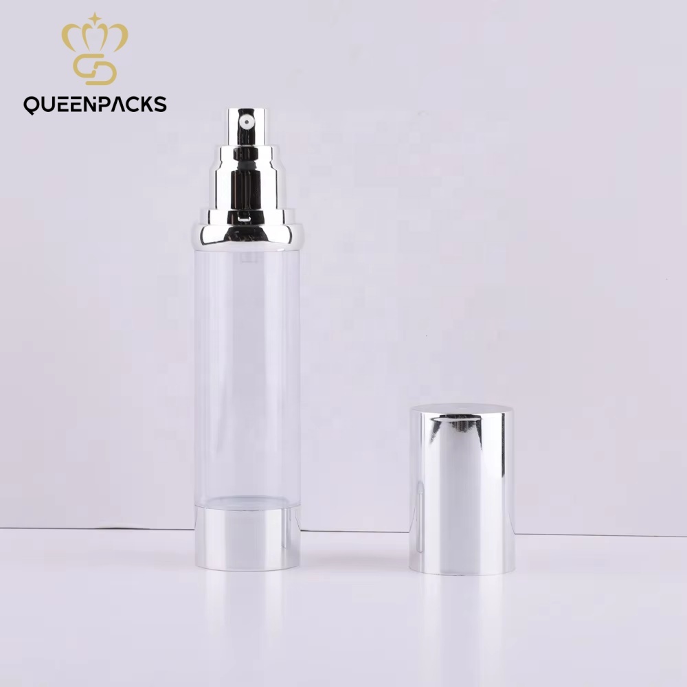 Competitive Price Plastic Bottle With Silver Cap Sleek Design Refillable Lotion Container Ideal for Beauty Products