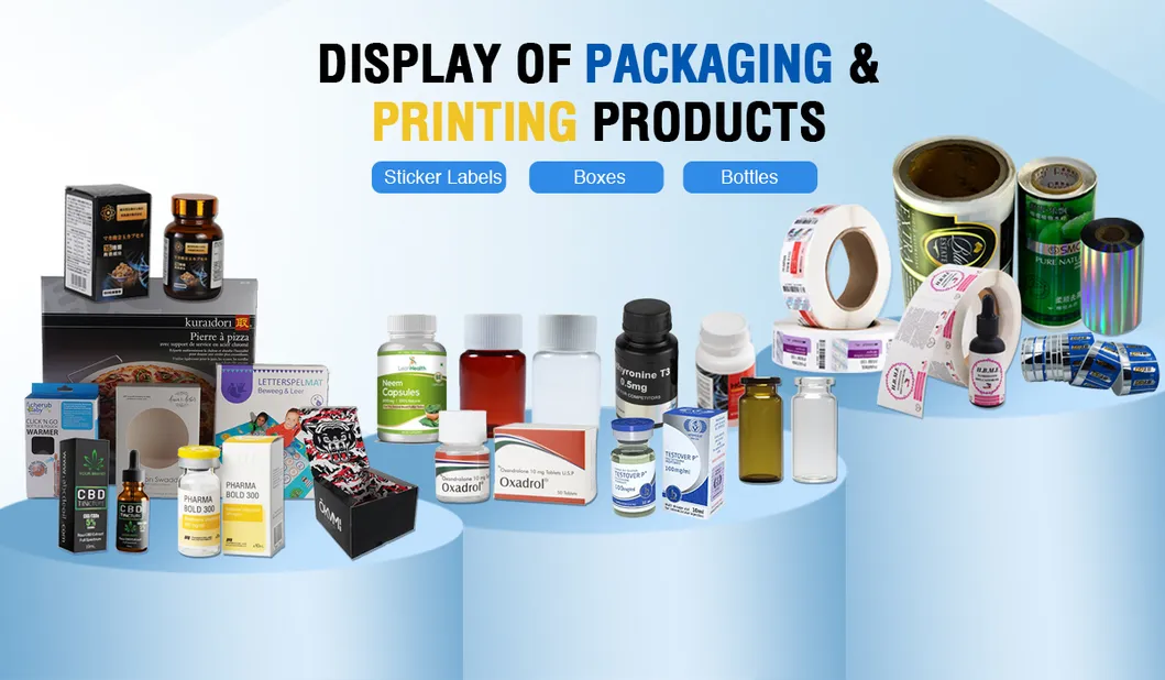 Custom Private 2ml 10iu Vial Label Pharmaceuticals Packaging with Plastic Tray Peptide Box
