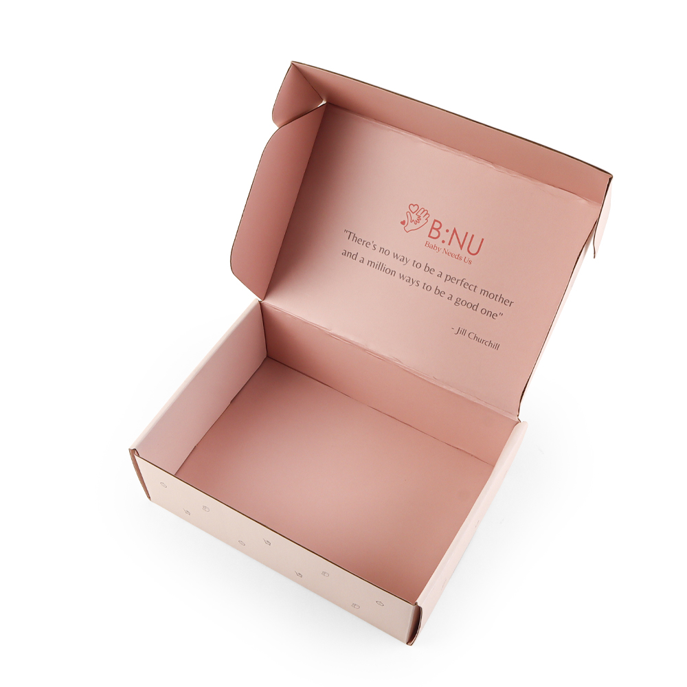 Wholesale High Quality Mailing Box Corrugated Cardboard Baby Care Product Packaging Box FSC Environmental Recycling