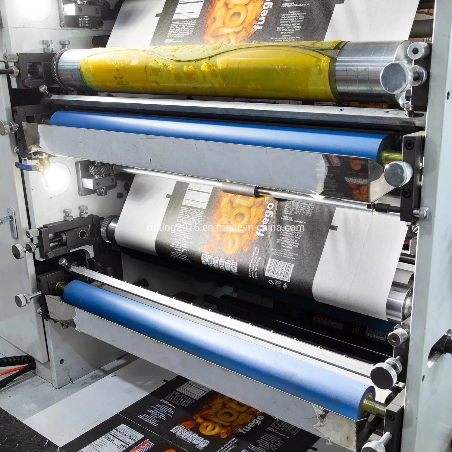 Professional High Precision Two Color Aluminum Foil Printer Roll to Roll Plastic Label Flexo Printing Machine for Packaging Material Decoration Print