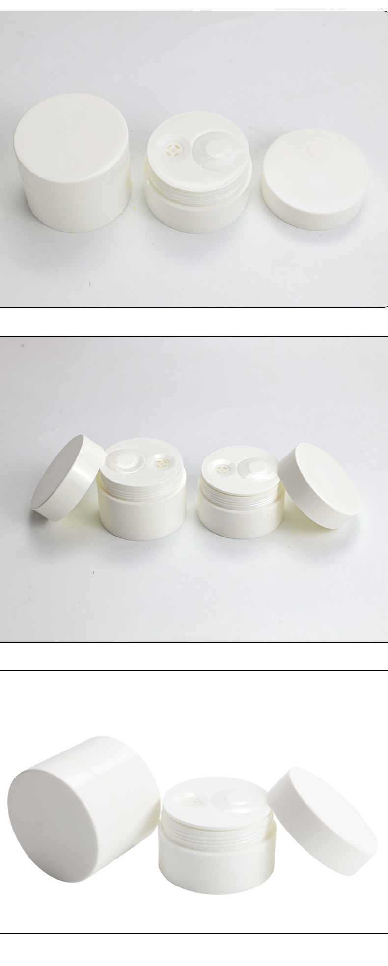Factory Wholesale New Style Airless Pump 30/50g PP Jar with Screen Printing for Face Cream Child Skin Care Packaging