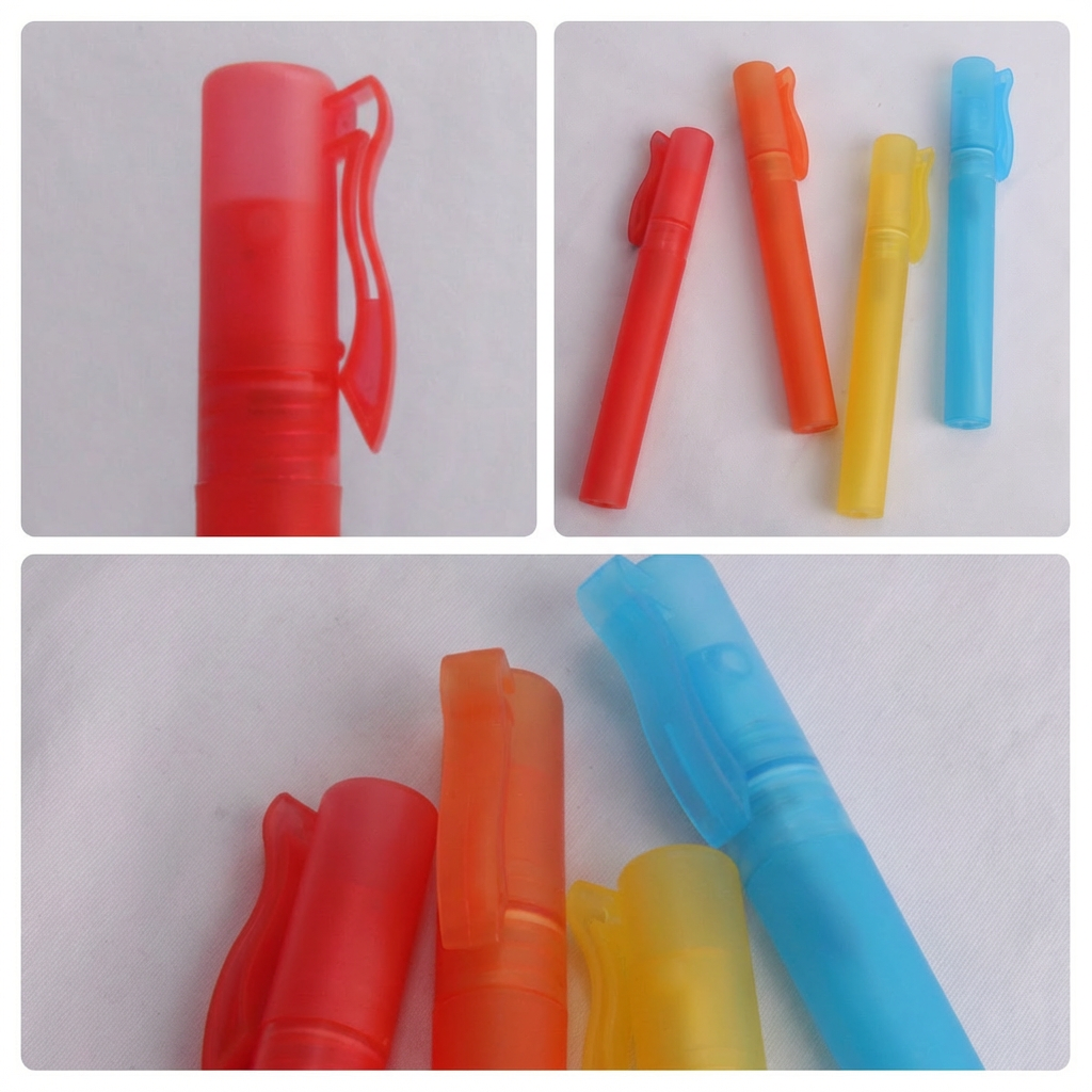 Premium 10ml Pen Type Spray Bottle Mini Refillable Perfume Atomizer Portable Small Empty Fine Mist Container Travel Tool