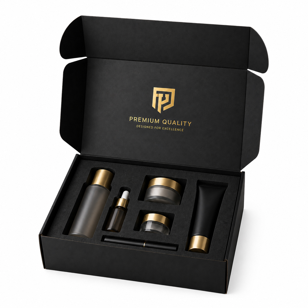 Luxury Gift Box with Custom EVA Foam Insert Premium Packaging Box for Cosmetic Skincare and Gift Sets Perfume Premium Products