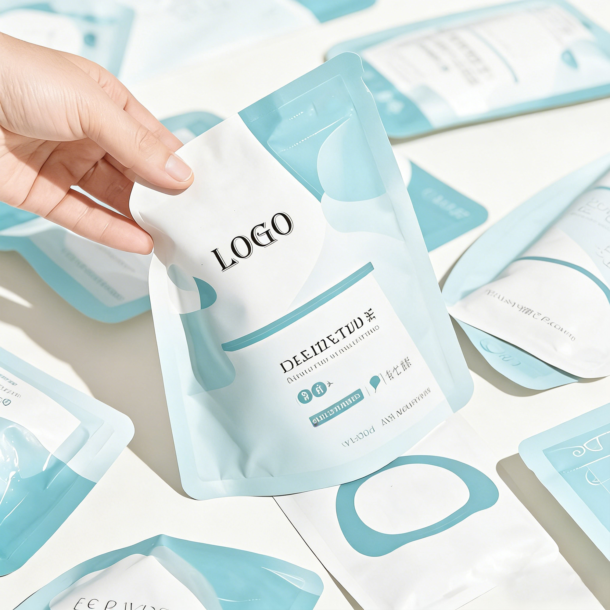 1ml 1.5ml 2ml 10ml Cosmetics Sample Sachets Lotion Bags Plastic Sample Pouches Facial Cleanser Custom Cosmetic Packaging Bags