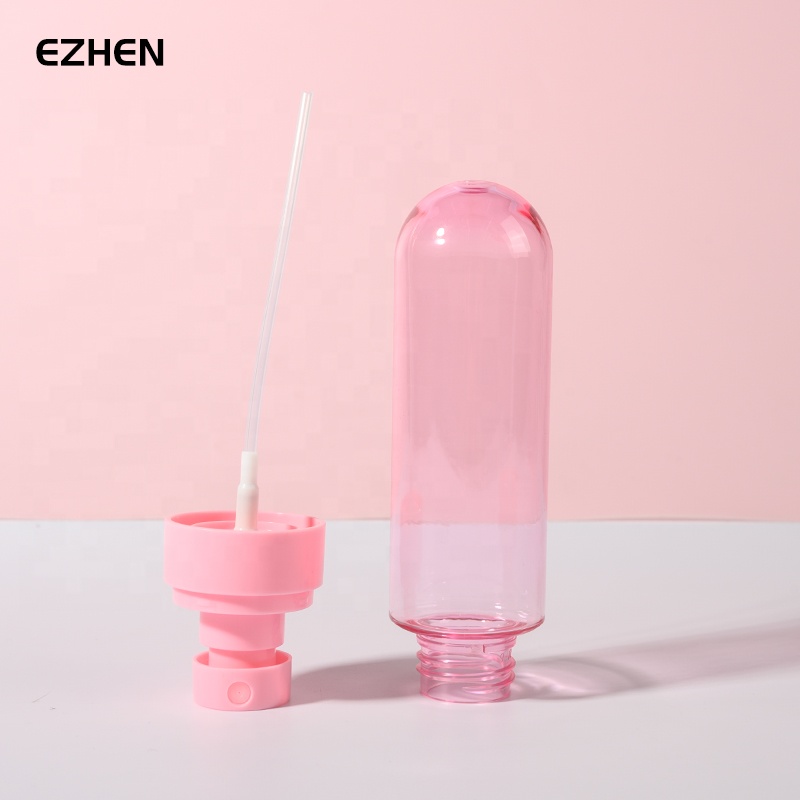 Customize Capsule-shaped Packaging Recyclable PET Bottle for Cosmetic Toner HDPE/PP/PET Mist Pump Bottles Packaging for Skincare