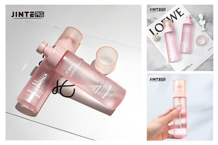 Cute Pink Cosmetic Packaging Plastic PET Spray Bottle Detail 2
