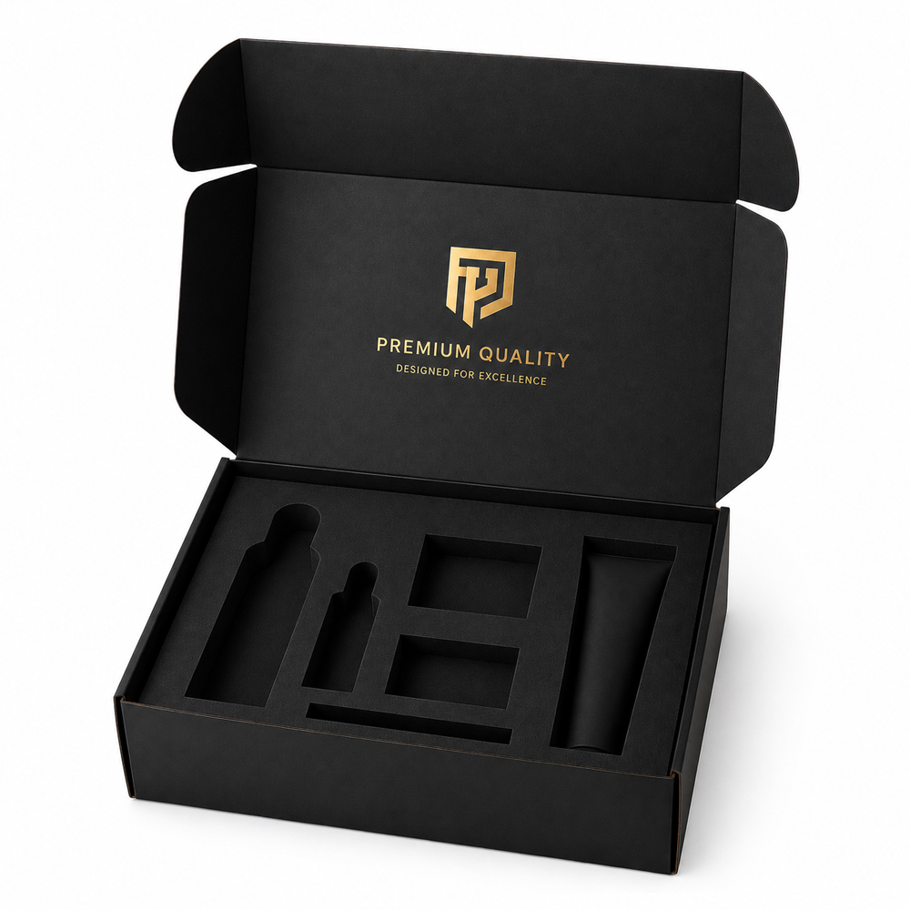 Luxury Gift Box with Custom EVA Foam Insert Premium Packaging Box for Cosmetic Skincare and Gift Sets Perfume Premium Products