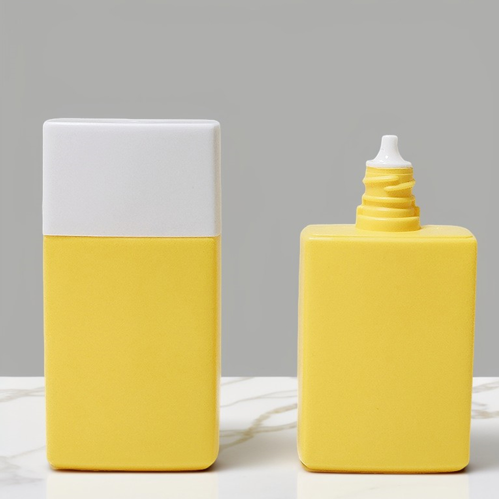 Private Label Organic Facial Sunblock SPF 50 30ml 50ml Sunscreen Lotion Cream Bottle Skin Care Packaging