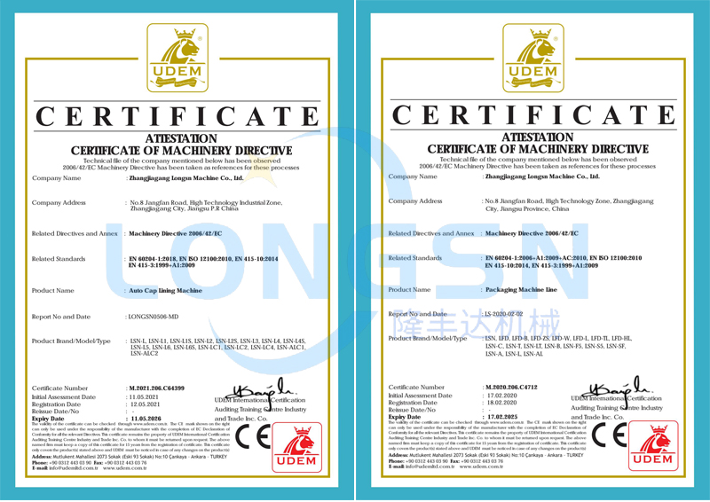 Certifications